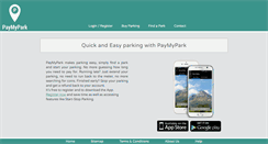 Desktop Screenshot of paymypark.com