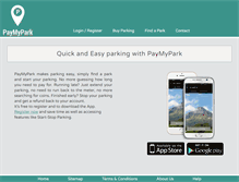 Tablet Screenshot of paymypark.com